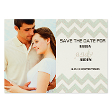 Silver Glitter Chevron