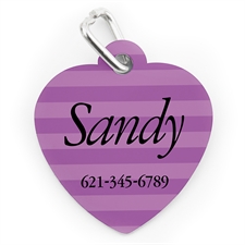 Lavender Stripe, Heart Shape