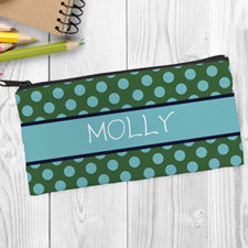 Green Aqua Polka Dot