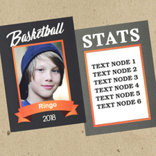 Basketball Personalized Photo Trading Cards  Set Of 12