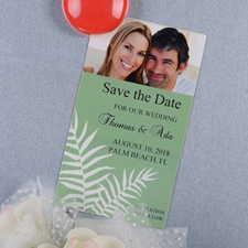 Create And Print Sage Fern Personalized Photo Magnet 2x3.5 Card Size