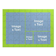 4 collage, Apple Green