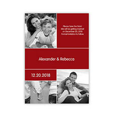My Save the Date, 3 Pictures Collage Brown