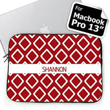 Custom Name Red Lkat MacBook Pro 13 Sleeve (2015)