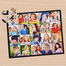 Instagram Twenty Collage Black Puzzle
