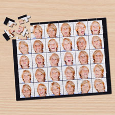 Instagram Thirty Collage Black Puzzle