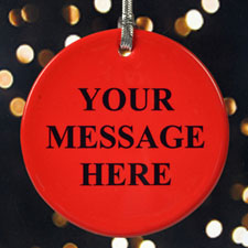 Christmas Red Personalized Text