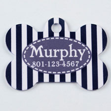 Black and Gray Striped Bone (Custom 1 Side)