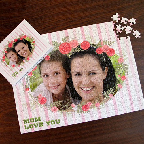 Custom Large Photo Jigsaw Puzzle, Flower