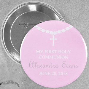 Circle Baby Girl Baptism Necklace