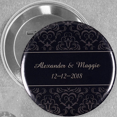 Black Damask Wedding