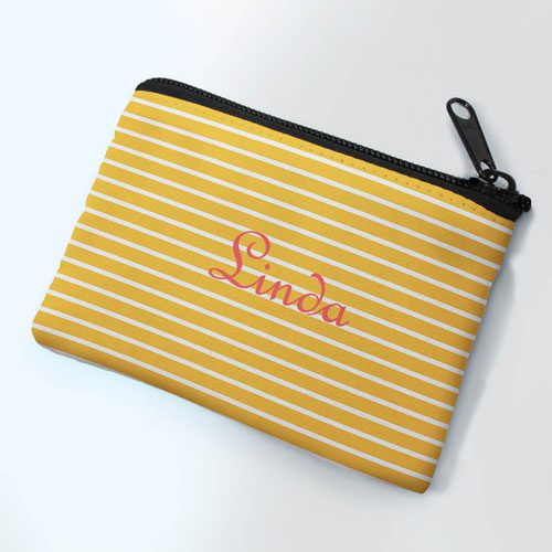 Personalized Mandarin Stripe Small Coin Purse (3.5