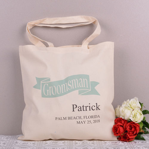 Personalized Wedding Tote for Groomsman