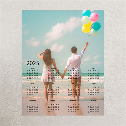 Grey Portrait 12X18 Photo Poster Print Calendar