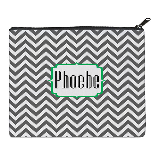 Print Your Own Grey Chevron Bag (8 X 10 Inch)