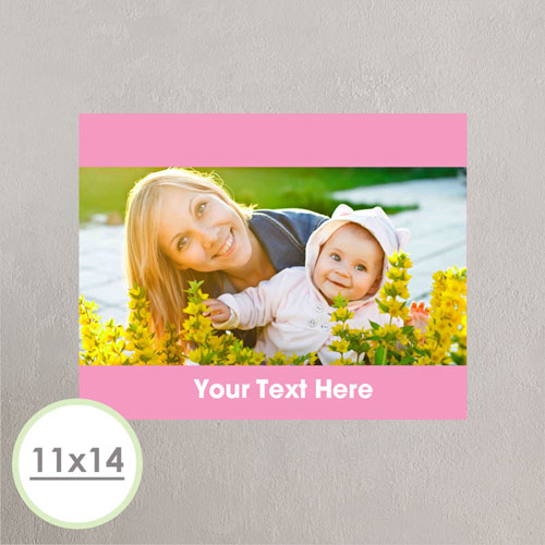 Photo Poster Print 11X14 Pink Frame