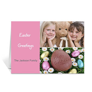 Elegant Collage Pink Easter Greetings