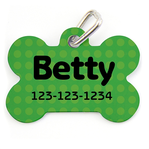 Green Polka Dot, Bone Shape