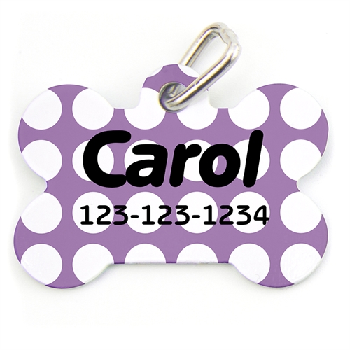 Lavender Dots, Bone Shape