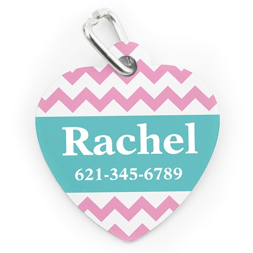 Pink Chevron, Heart