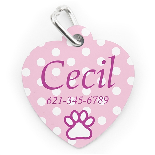 Baby Pink Polka Dot, Heart