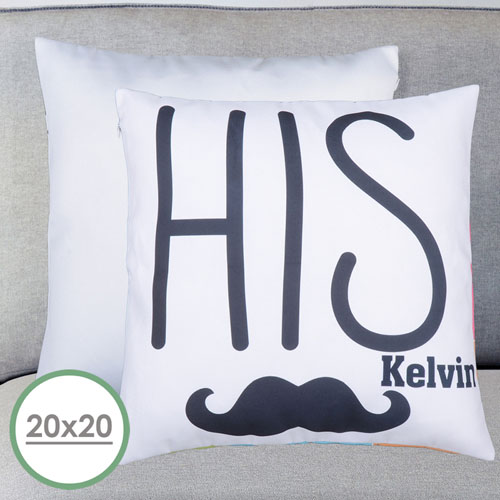 His Personalized Large Pillow Cushion Cover 20