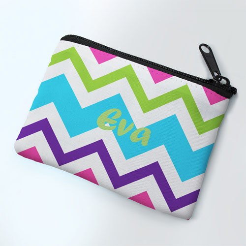 Chevron Party Personalized Coin Purse