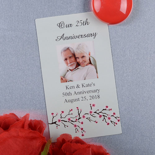 Create And Print Sky Bloom Personalized Photo Magnet 2x3.5 Card Size