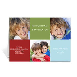 3 Photo Collage Merry Glee - Green