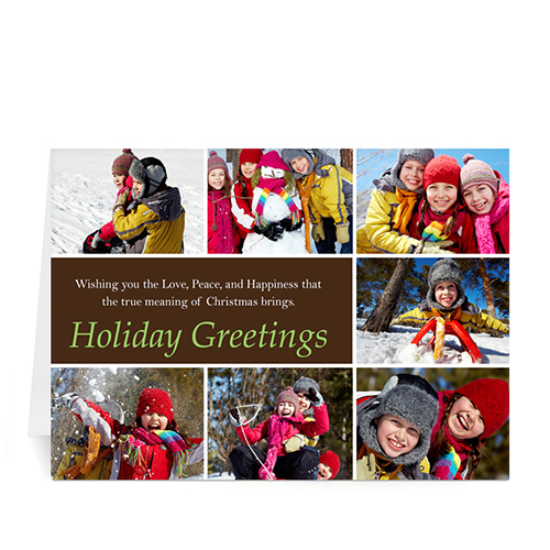 7 Photo Collage Merry Mod - Chocolate