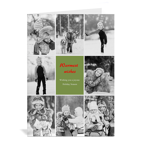 8 Photo Collage Merriest Wish _ Green