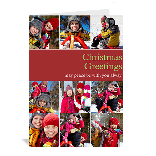 9 Photo Collage Joy & Happiness - Red