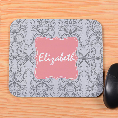 Grey Vintage Personalized Mousepad