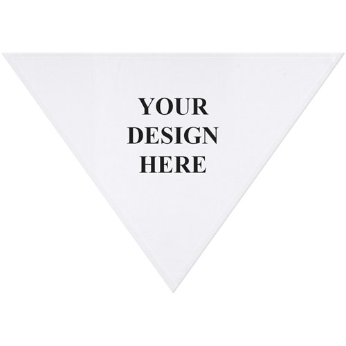 Custom Imprint Full Color Triangle Doggie Bandana, Small 20
