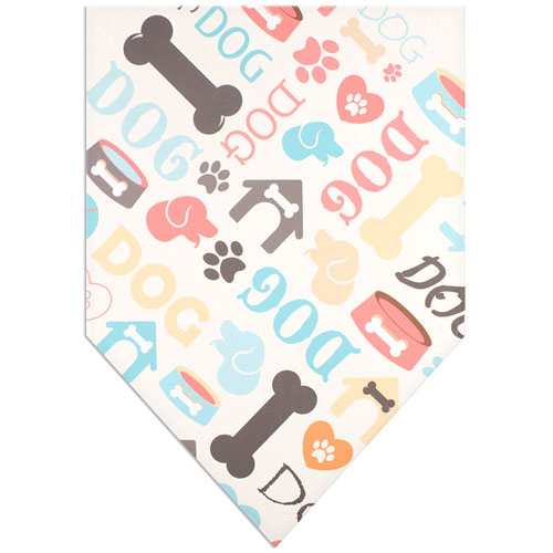All Over Print Doggie Bandana, Large 22