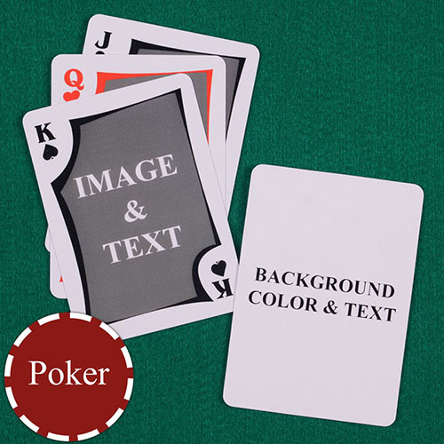 Modern Personalized Both Sides Playing Cards