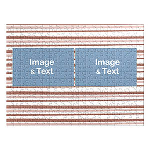 Two Landscape Photos, Earthy Watercolor Stripes