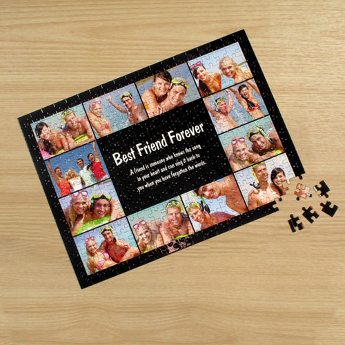12 Facebook Photo Collage, Black