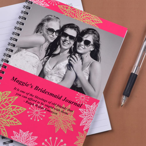 Floral Corner Photo Notebook