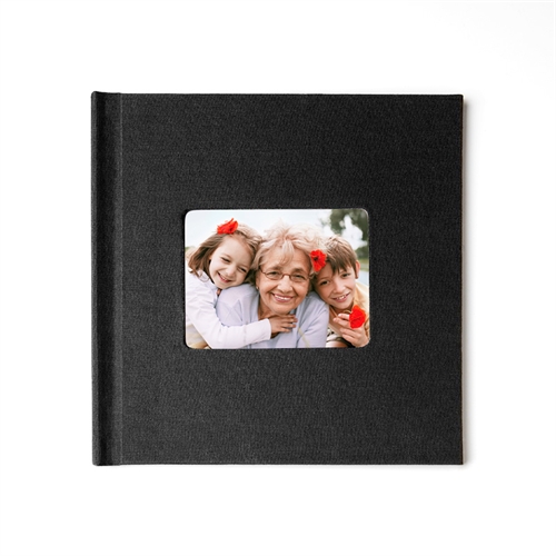 8x8 Black Linen Hard Cover