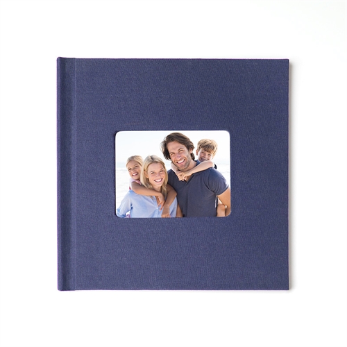 8x8 Navy Linen Hard Cove